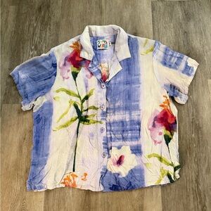 Jams World Tie Dye Button-Up Shirt